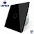 Сенсорный выключатель Livolo VL-C701R-12, 1 линия, 1 модуль, черный, с возможностью ДУ